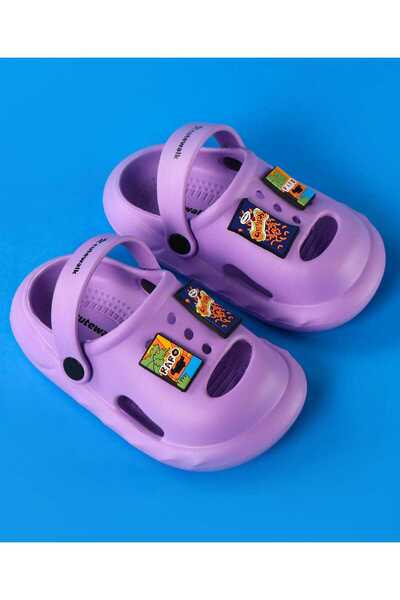 Cute Walk by Babyhug Cute Walk by Babyhug Clogs with Paro & Curlies Charms - Purple