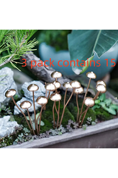 choice2 ثلاث قطع (نصف/ثلاث قطع): أوتاد معدنية مزخرفة على شكل فطر للحديقة، مثا...