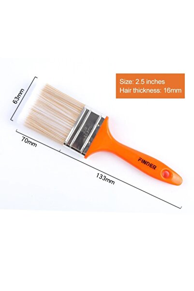 Choice5 2.5 inch Home Improvement Wall Paint Brush PET Soft Bristle Durable C...