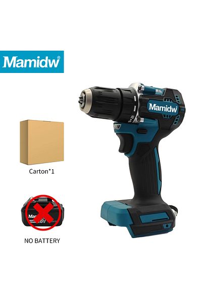 Choice No battery Mamidw Brushlesst Compact Cordless 18V Driver Drill Hex Hammer Electric Screwdriver Power