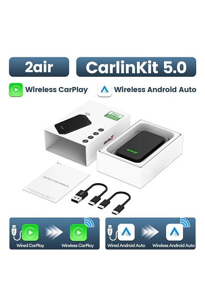 Choice Brands Genuine CarlinKit 5.0 2Air CarlinKit 5.0 2Air Wireless Adapter Wireless Android Auto &CarPlay
