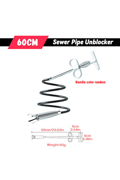 Choice4 أداة تسليك أنابيب الصرف الصحي، متوفرة بأطوال 60 سم، 90/160/200/300 سم...