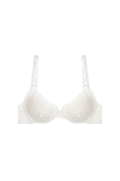 ESOTIQ Push-Up Bra Wired Padded with Geometric Lace Classy & Elegant | Ninfa