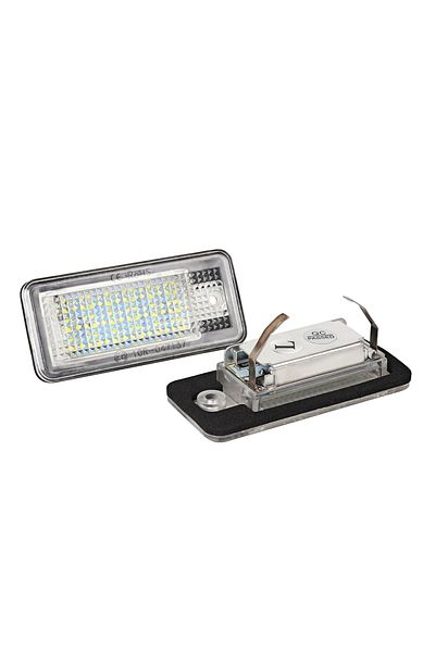 Choice White 2PCS 2PCS Error Free White LED Car License Plate Light Bulbs Accessories For AUDI A4 S4 B6 B7