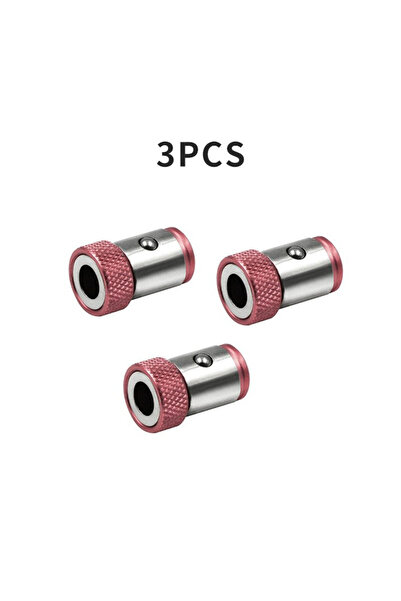 Choice1 3 in 1 Red 3PCS Magnetic Bit Holder Alloy Electric Magnetic Ring Scre...