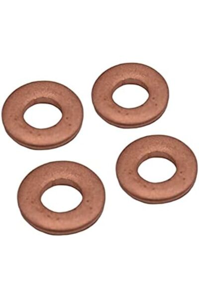CHT xiantuyue 4 Pcs 14mm Injector Copper Washer Gasket Flat Ring Seal Assortment Kit For Citroen C2/C4 1
