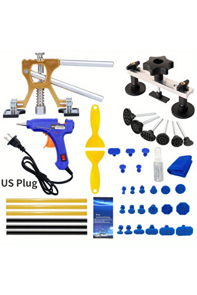 Choice1 43PCS(US Plug) Auto Body Dent Repair Kit Car Dent Puller With Golden ...
