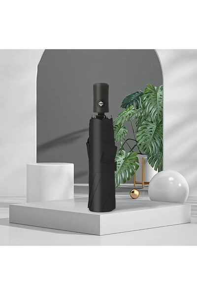 BELUGA Tam Otomatik UV Korumalı Şemsiye ( Tek Tuşla Aç / Kapat ) Siyah