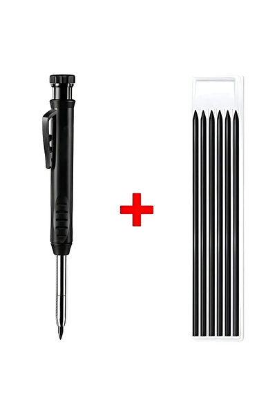 Choice قلم رصاص نجار صلب من 13 نمطًا مع رصاص قابل لإعادة التعبئة ومبراة مدمجة...