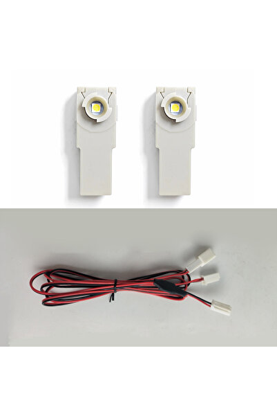 Choice29 مصباحان داخليان LED أبيضان بسلك واحد أو سلكين، مع سلك، مناسبان لسيار...