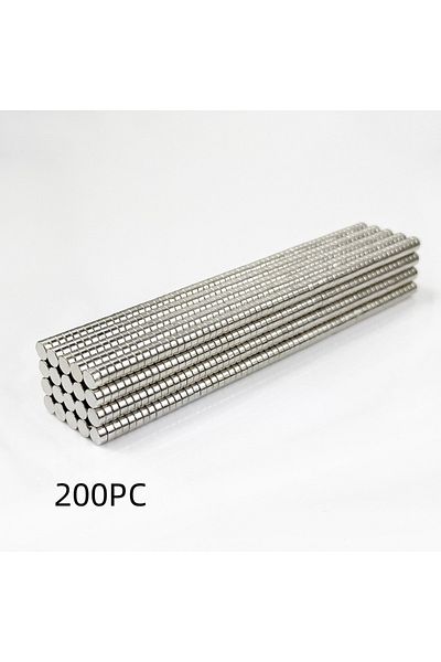 Choice silvery200PC Tiny Rare Earth Magnets, Round Refrigerator Magnets Miniature Mini Magnets Whiteboard M