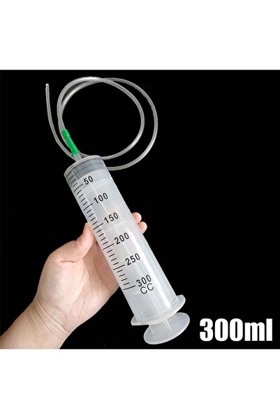 Choice مضخة زيت حقنة بسعة كبيرة 300 مل 100/300/550 مل مع خرطوم بطول 1 متر ومض...