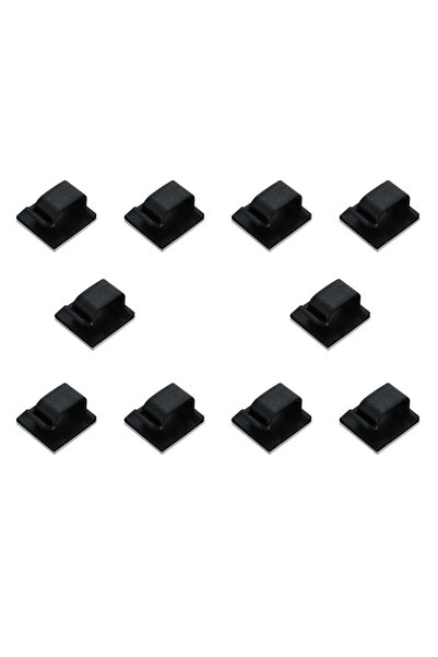 Choice أسود - 10 قطع كابل بيانات شحن كابل شبكة خط التشطيب مشبك خط الطاقة مشبك...