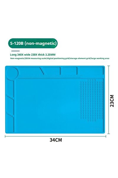 Choice 34X23CM B Electronic Repair Pad Motherboard IC Thickened Magnetic Anti-slip Anti-static Temperature