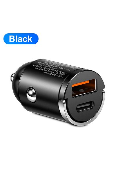 Choice 100W USB Type-c YT-C Mini PD QC Pull Ring Fast Charging Car Charger USB C Car Phone Charger Adapter