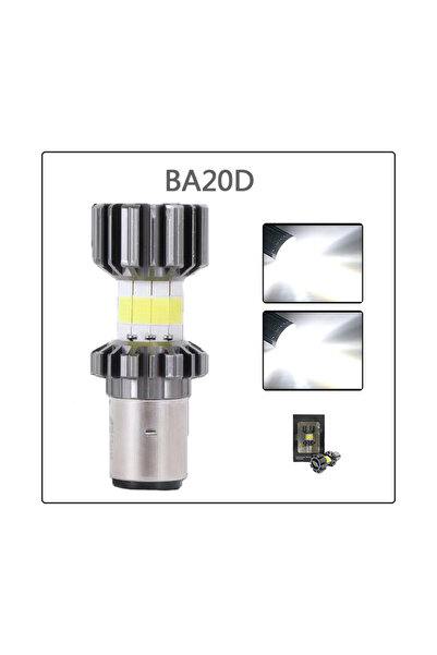 Choice1 مصباح أمامي للدراجات النارية من نوع BA20D Erruson بقوة 60 واط وشدة إض...