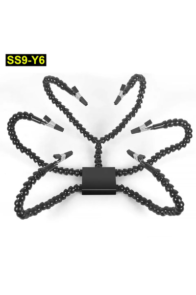 Choice3 SS9-Y6 NEWACALOX أذرع مرنة للحام، أيادي مساعدة لإصلاح السيارات والإلك...