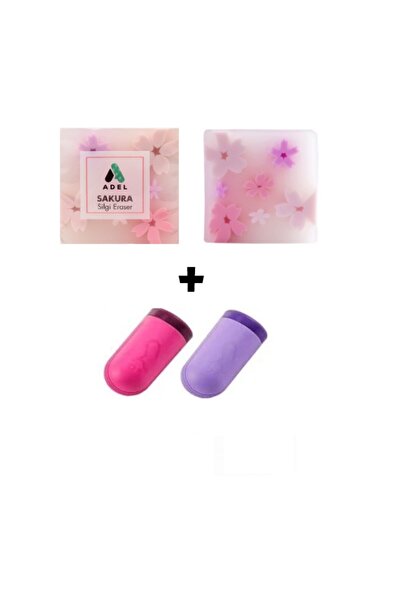 Adel SAKURA SERİSİ 2 ADET SİLGİ VE 2 ADET PRIME KALEMTRAŞ SETİ (KIZ ÖĞRENCİ )