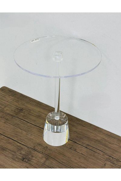 Al Saada Home Single Acrylic Serving Table 40×40×55 cm