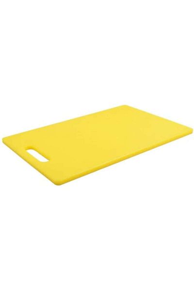 Henderson Tocător din plastic cu mâner, culoare galbenă