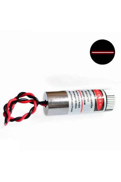 Choice50 12MM Line 3-5.0V 650nm 5mW Red Point / Line / Cross Laser Module Head Glass Lens Focusable Laser Dio