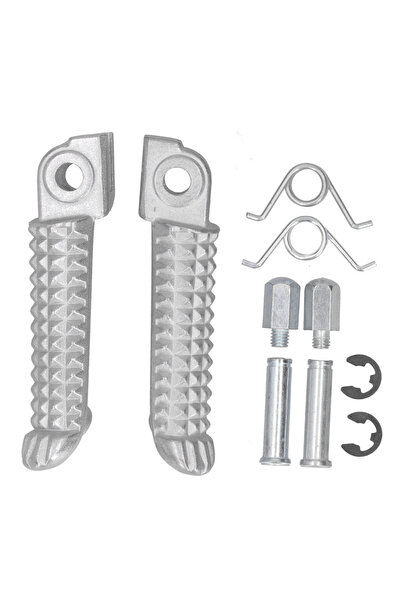 Choice Silver 1 Pair Motorcycle Footrest Corrosion Resistant Foot Pedal Fit F...