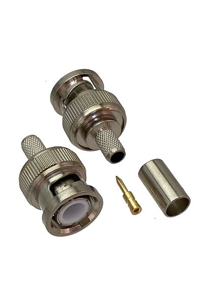 Choice 10pcs connector BNC male plug crimp RG58 RG142 LMR195 RG400 straight M