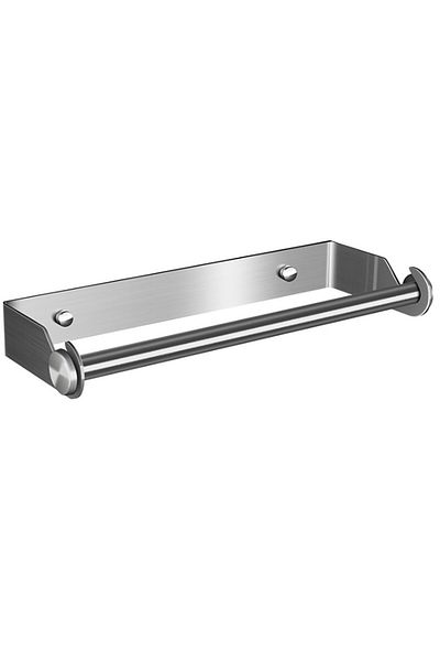 Choice Silver Paper Dispenser Towel Holder Stainless Steel Space-saving Punch-free Stand Tissue Storage Bra