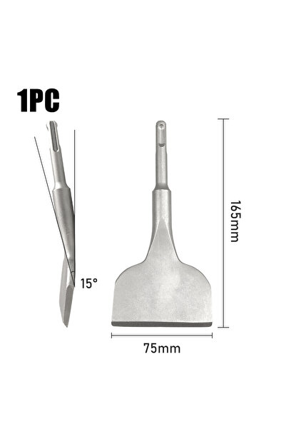 Choice5 مجرفة بلاط ذات ساق دائرية SDS PLUS مقاس 10×165×75 سم، بالإضافة إلى 5 ...