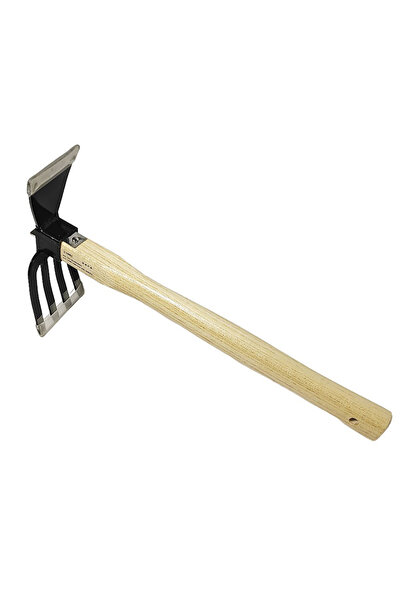 Choice 1PC Wooden Handle Garden Rake Cultivator Dual-purpose Hoe Mini Hoe & T...