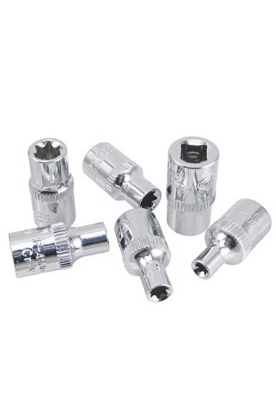 Choice 6Pcs 1/4" Ratchet Socket Set Torque wrench Torx Star Female Socket Adapter E Socket Driver Joint ...