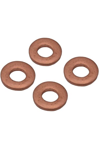 CHT xiantuyue 4 Pcs 14mm Injector Copper Washer Gasket Flat Ring Seal Assortment Kit For Citroen C2/C4 1