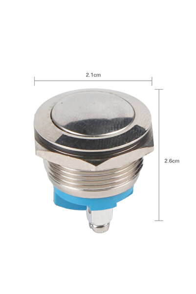 Choice 19mm Waterproof Car Metal Push Button Horn Momentary Switch 12V