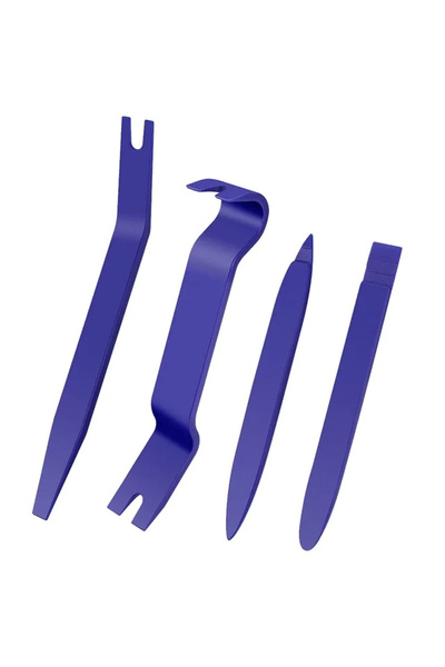 Choice4 طقم أدوات إزالة أجزاء تزيين السيارات الأزرق، 4 قطع، أداة فك الخدوش ال...