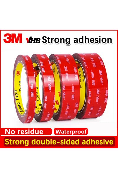 3M 10mm-3m 0.39-118in VHB double-sided adhesive stickers strong adhesive sponge tape car car VHB wat