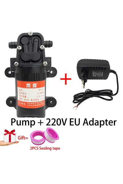 Choice DC12V and 2A Adapter DC 12V 70PSI 3.5L/Min 0.48Mpa Agricultural Electric Water Pump Black Micro High