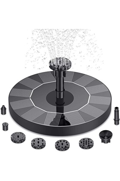 Choice1 1W 1.5W Solar Fountain Pump, with 6 nozzles Solar Bird Bath Fountain,...