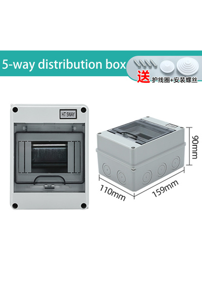 Choice6 صندوق توصيلات HT-5WAY HT Series 2/3/5/8/12/15/18/24WAY مصنوع من البلاستيك PC، مقاوم للماء والكهرباء الخارجية IP65
