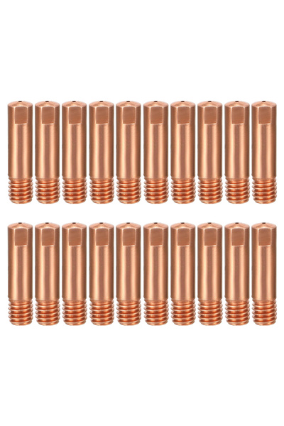 Choice10 فوهة غاز MB-15AK بقطر 0.8 مم، 20 قطعة، M6*25 مم، مصنوعة من النحاس وا...