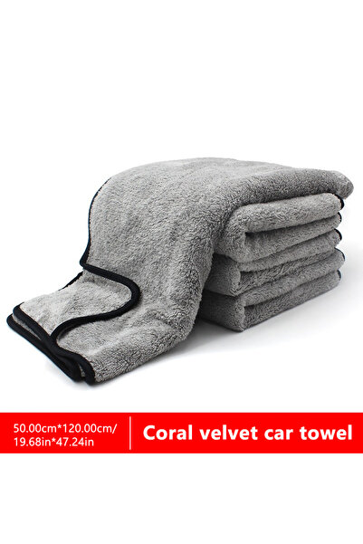 Choice3 120x50cm SEAMETAL 120x50cm Microfiber Car Wash Towel Ultra-Soft Car C...