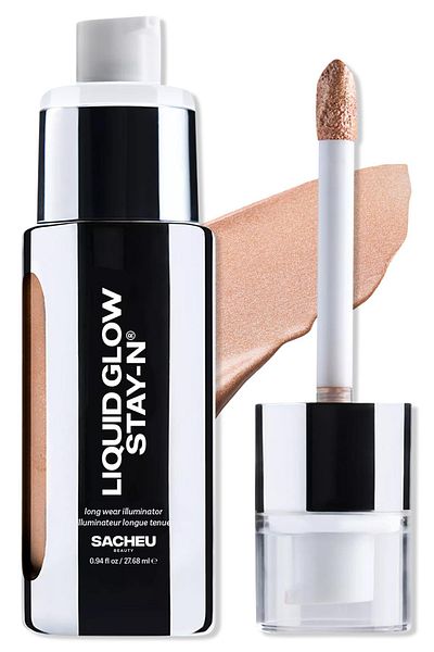 SACHEU BEAUTY Sacheu Liquid Glow Stay-n Liquid Illuminator يدوم طويلاً 02 Glow Getter 27.68 مل
