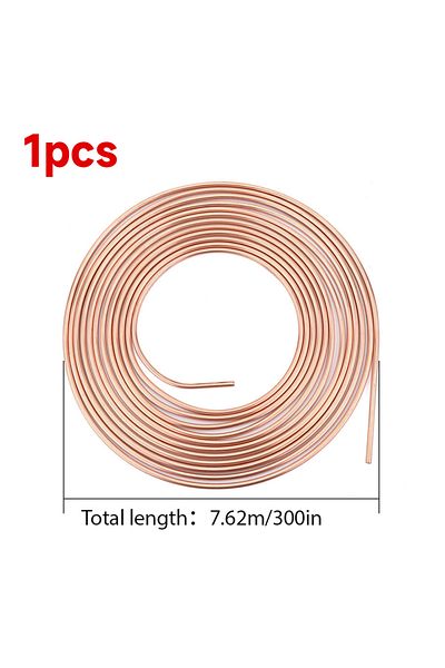 Choice army green 25ft Car Roll Tube Coil of 3/16" OD Copper Nickel Brake Pipe Hose Line Piping Tube Tubing