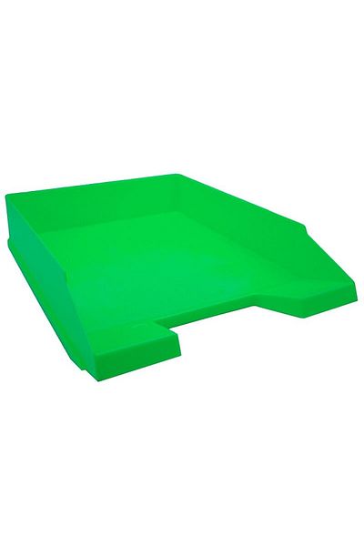 NEBO Document tray, plastic holder, 34.5x25x6.5 cm, green