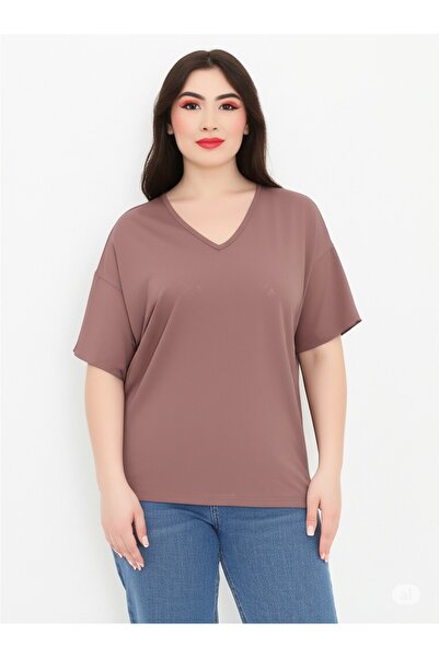 Barato Μπλουζάκι Premium από βαμβακερό ύφασμα μεγάλου μεγέθους Trend