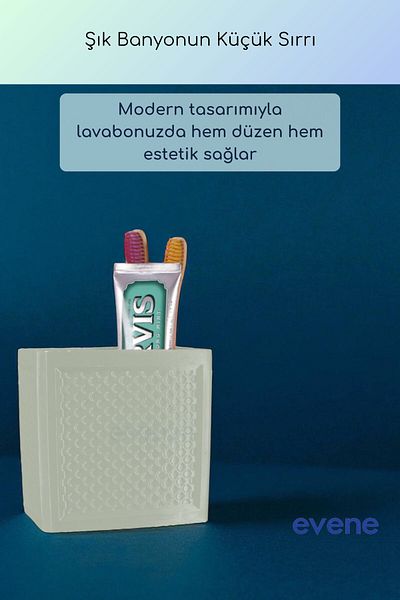 Evene Θήκη οδοντόβουρτσας Θήκη οδοντόβουρτσας Βάση οδοντόβουρτσας Θήκη οδοντόβουρτσας Μαλακό ανοιχτό πράσινο χρώμα Μοντέλο 92