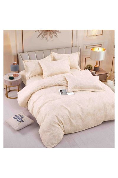 OEM Elegant Double Bed Linen Set, 6 Pieces, Cotton Finet
