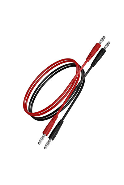 Choice 1 متر 1 أحمر 1 أسود 2 قطعة 100 سم كابل اختبار متعدد القياسات مع طرفين ...