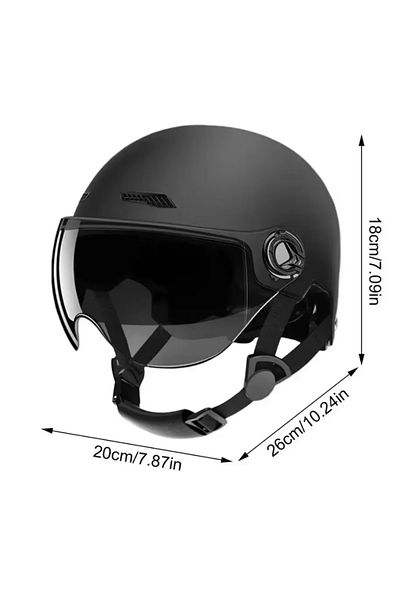 Choice black Motorcycle Helmet for Men Women Classic Retro Scooter Vintage Half Helmet Ultralight Cycling M