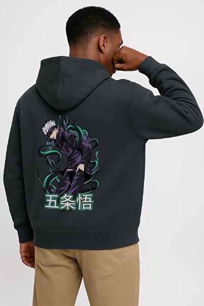 By Caspita Fashion Lenithra Jujutsu Kaisen Gojo Anime με στάμπα Unisex Oversi...