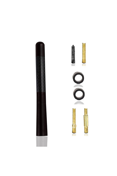 choice2 black 2pc Motorcycle Antenna Mast Motorcycle Radio Antenna Replacemen...